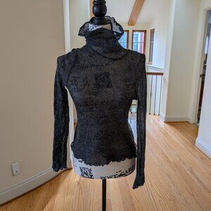 Lovely Sheer Knit Charlotte Russe  Sweater